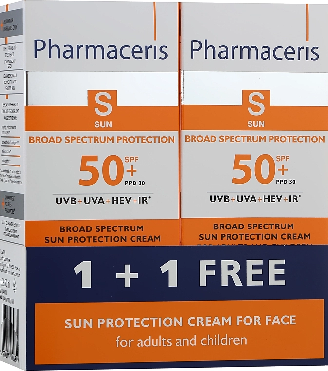 Pharmaceris Набір S Broad Spectrum Sun Protect Cream SPF50 (f/cr/2*50ml) - фото N1