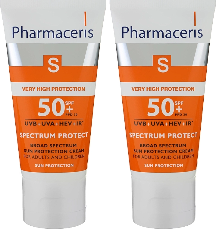 Pharmaceris Набір S Broad Spectrum Sun Protect Cream SPF50 (f/cr/2*50ml) - фото N2