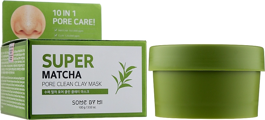 Some By Mi Очищувальна глиняна маска для обличчя Super Matcha Pore Clean Clay Mask - фото N2