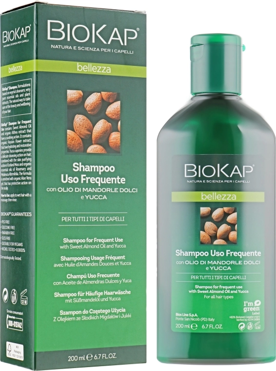 BiosLine Шампунь для частого використання BioKap Shampoo Uso Frequente - фото N1