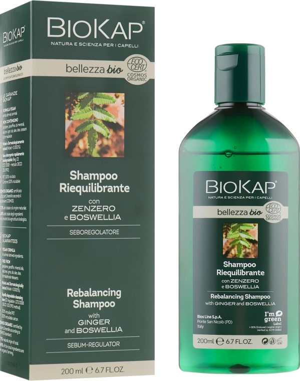 BiosLine Відновлювальний шампунь BioKap Rebalancing Shampoo - фото N1