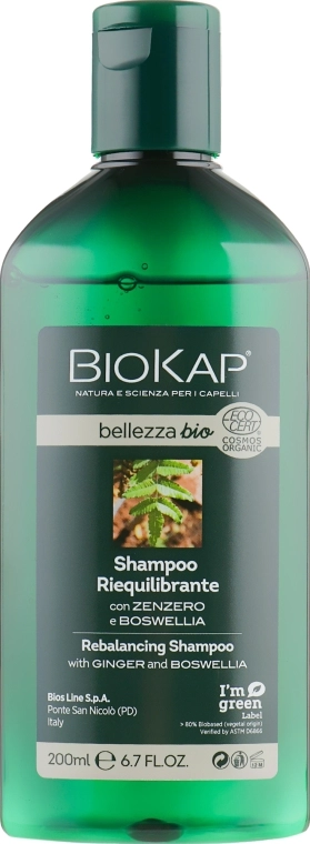 BiosLine Відновлювальний шампунь BioKap Rebalancing Shampoo - фото N2