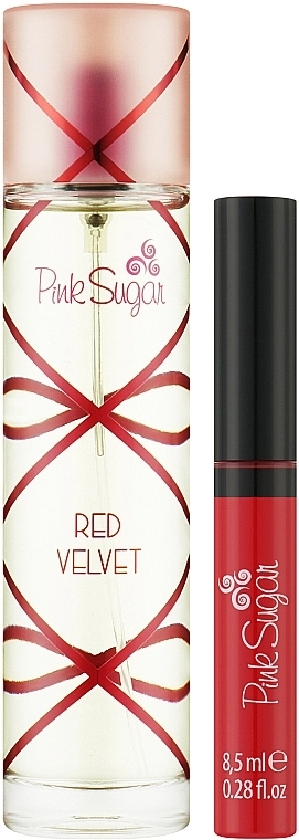 Pink Sugar Red Velvet Набір (edt/50ml + lip/gloss/8.5ml) - фото N2