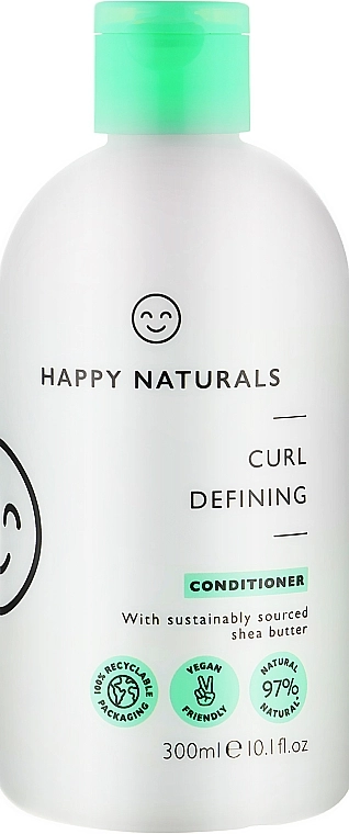 Happy Naturals Кондиціонер для волосся "Слухняні локони" Curl Defining Conditioner - фото N1