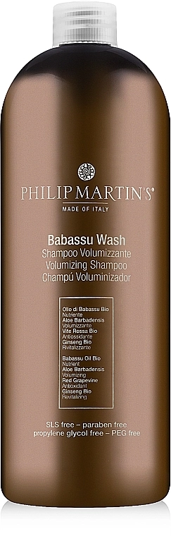 Philip Martin's Шампунь для объема волос Babassu Wash Volumizing Shampoo - фото N4