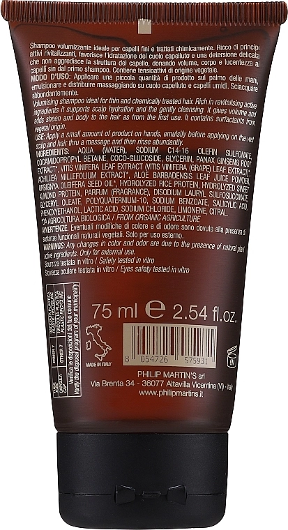 Philip Martin's Шампунь для объема волос Babassu Wash Volumizing Shampoo (мини) - фото N2