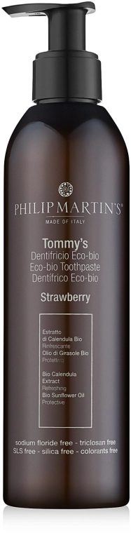 Philip Martin's Зубная экопаста "Клубника" Tommy's Strawberry - фото N2