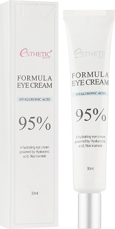 Зволожувальний крем для шкіри навколо очей з гіалуроновою кислотою і ніацинамідом - Esthetic House Formula Eye Cream Hyaluronic Acid 95%, 30 мл - фото N1