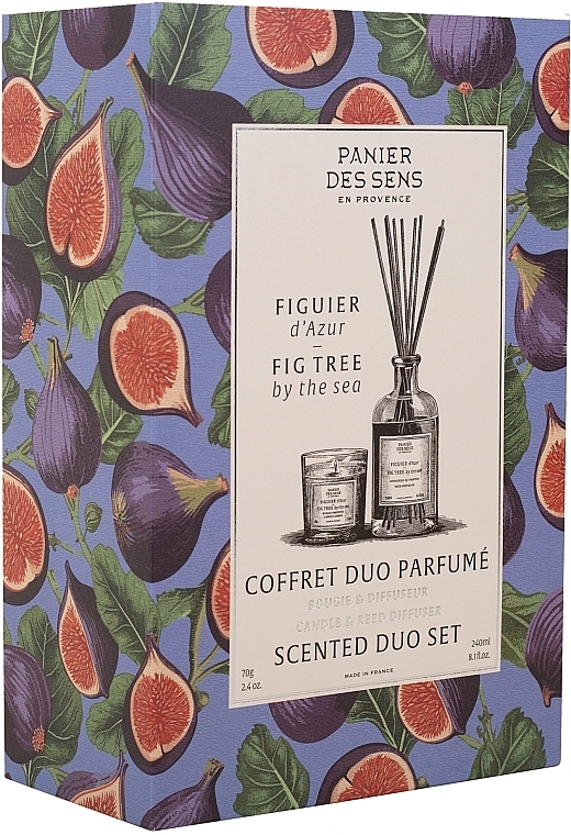 Panier des Sens Набір "Інжирне дерево біля моря" Fig Tree by The Sea (diffus/240ml + cand/70g) - фото N3