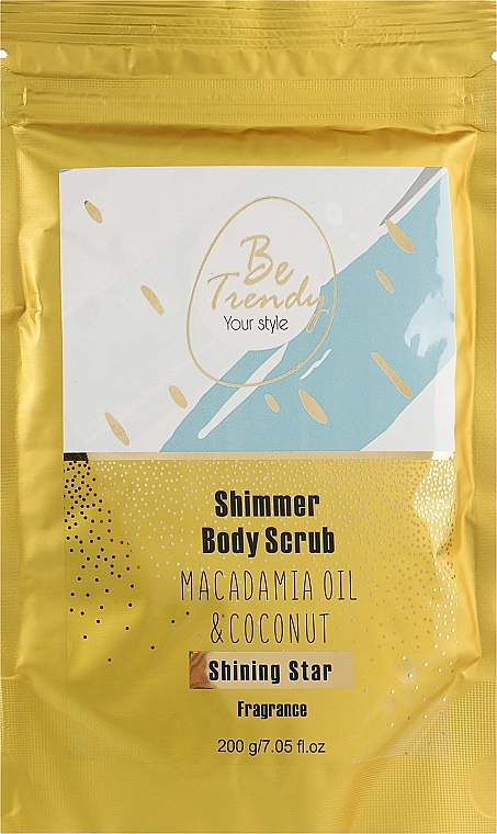 Be Trendy Шимер-скраб для тіла сухий Shimmer Body Scrub Shining Star - фото N1