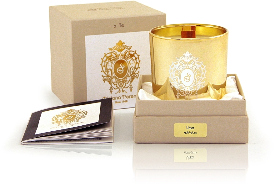 Tiziana Terenzi Ursa Scented Candle Gold Glass Ароматична свічка - фото N1