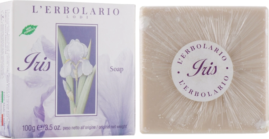 L’Erbolario Душистое мыло "Ирис" Sapone Iris - фото N1