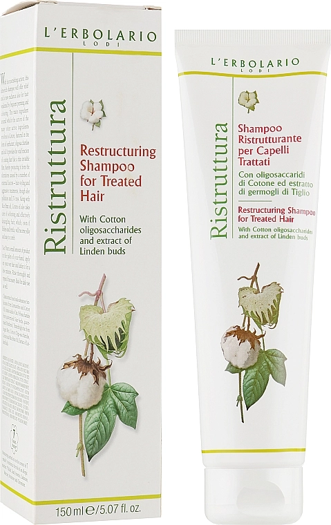 L’Erbolario Шампунь для відновлення фарбованого волосся Shampoo Ristrutturante per Capelli Trattati - фото N2