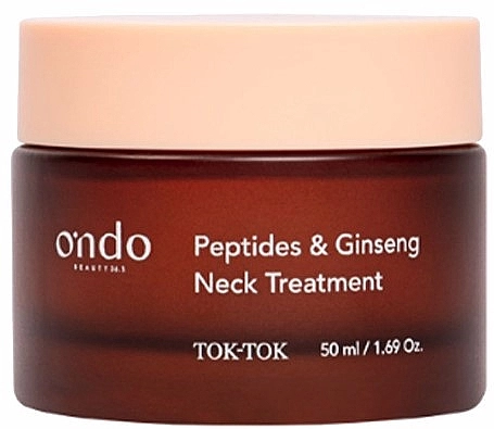 Ondo Beauty 36.5 Подтягивающий крем для шеи и зоны декольте Peptides & Ginseng Neck Treatment - фото N1