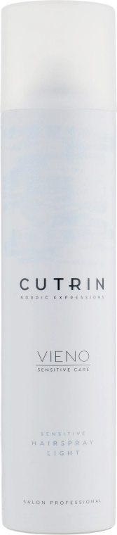 Cutrin Лак легкої фіксації для чутливого волосся Vieno Sensitive Hairspray Light - фото N3