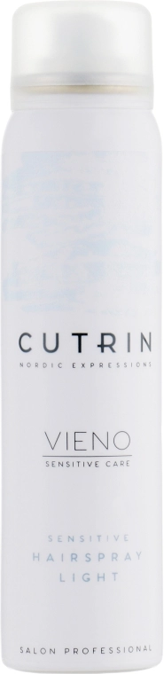 Cutrin Лак легкої фіксації для чутливого волосся Vieno Sensitive Hairspray Light - фото N1