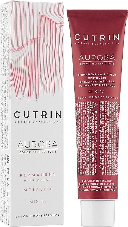 Cutrin Крем-фарба для волосся Aurora Metallics Permanent Hair Colors - фото N1