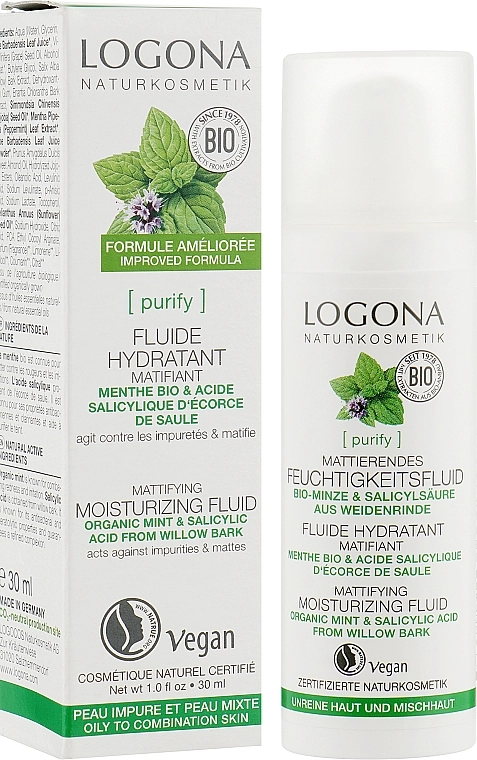 Logona Крем-флюид матирующий Bio Fluid Cream - фото N2