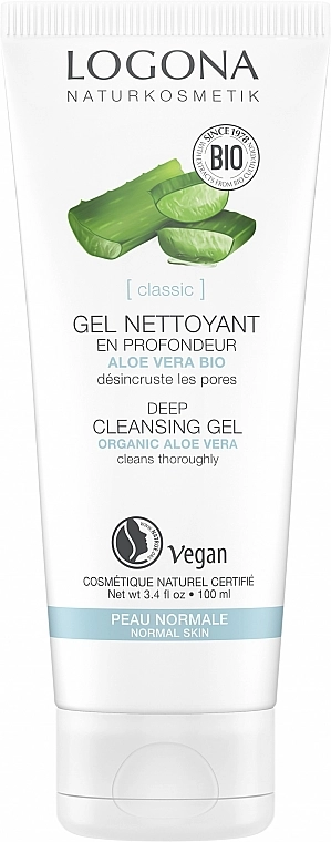 Logona Гель очищаючий для умывания Facial Care Cleansing Gel Organic Aloe - фото N5