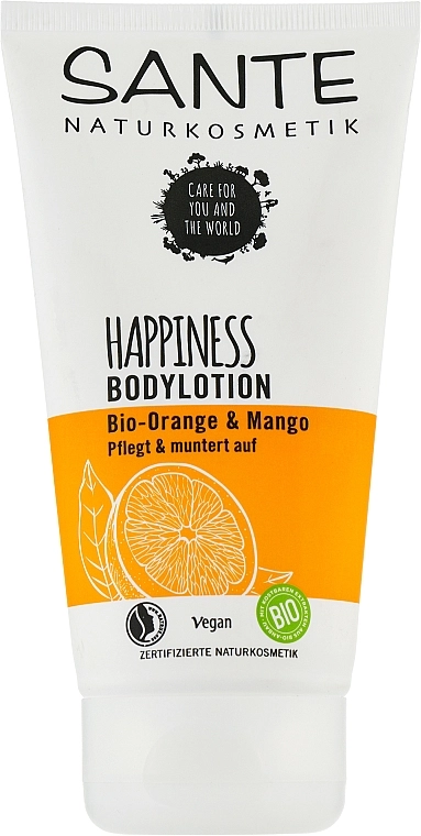 Sante Био-лосьон для тела "Апельсин и манго" Happiness Orange & Mango Body Lotion - фото N1