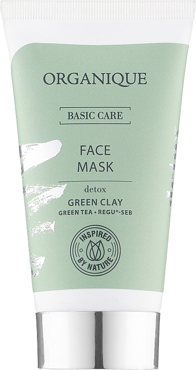 Organique Детоксифицирующая маска для лица Basic Care Face Mask Detox Green Clay - фото N1