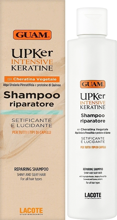 Guam Відновлювальний шампунь для волосся з кератином UPKer Intensive Keratine Shampoo - фото N2
