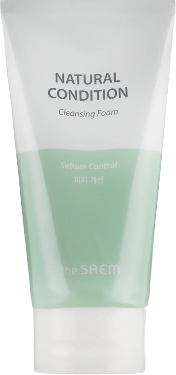 The Saem Пінка для вмивання себум-контроль Natural Condition Cleansing Foam Sebum Controlling - фото N1