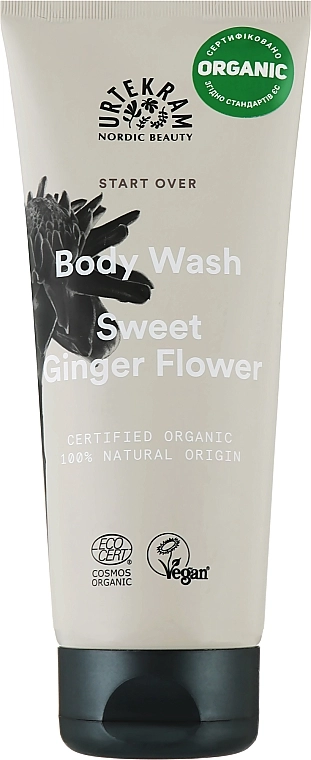 Urtekram Гель для душу Sweet Ginger Flower Body Wash - фото N1