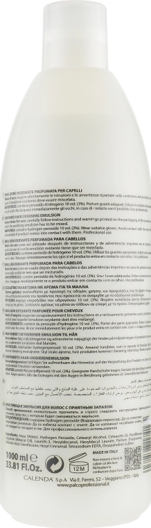 Palco Professional Відбілювальна емульсія, 10 об'ємів, 3% Emulsione Ossidante Cosmetica - фото N4