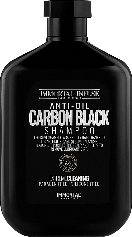 Immortal Шампунь для жирного волосся Infuse Anti-Oil Carbon Black Shampoo - фото N2
