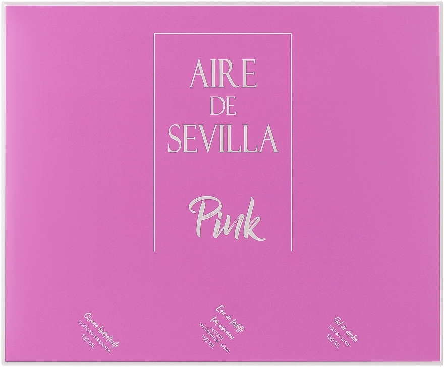 Instituto Espanol Instituto Español Aire De Sevilla Pink Набор (edt/150ml + sh/gel/150ml + b/cr/150ml) - фото N1