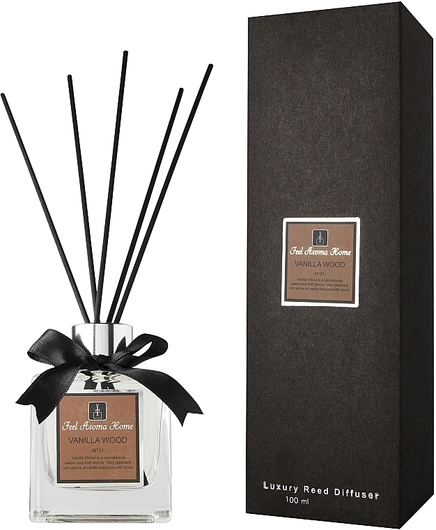 Feel Aroma Home Аромадифузор Vanilla Wood Luxury Reed Diffuser - фото N1