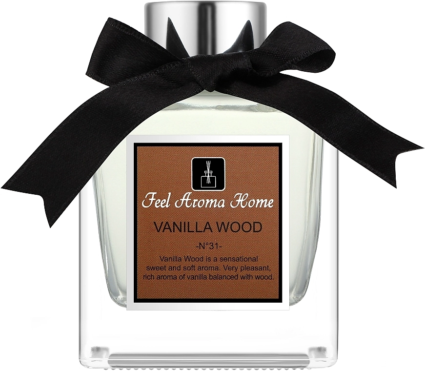 Feel Aroma Home Аромадифузор Vanilla Wood Luxury Reed Diffuser - фото N2