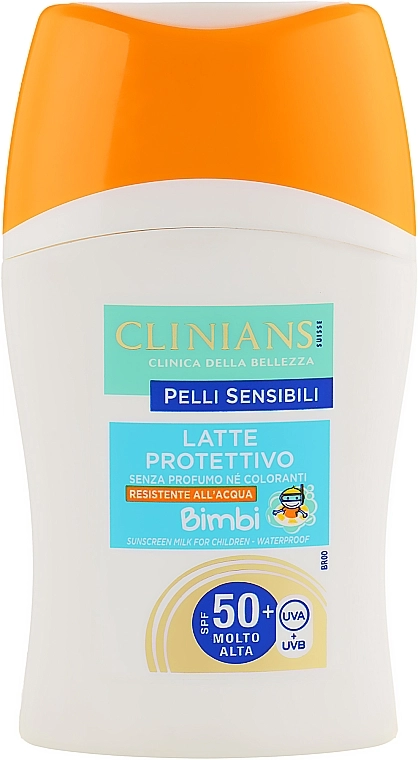 Clinians Молочко для засмаги для дітей SPF50+ Bimbi Sun Milk For Children - фото N1