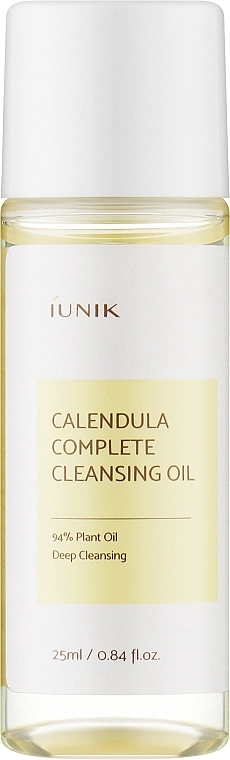 IUNIK Calendula Complete Cleansing Oil (міні) Заспокійлива очищувальна гідрофільна олія з календулою - фото N1