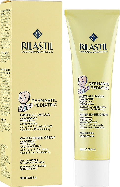 Rilastil Захисний крем на водній основі для зони підгузків Dermastil Pediatric Water-Based Cream - фото N2