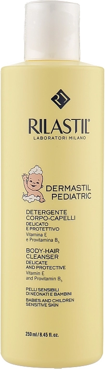 Rilastil Детский очищающий гель для волос и тела Dermastil Pediatric Body-Hair Cleanser - фото N1