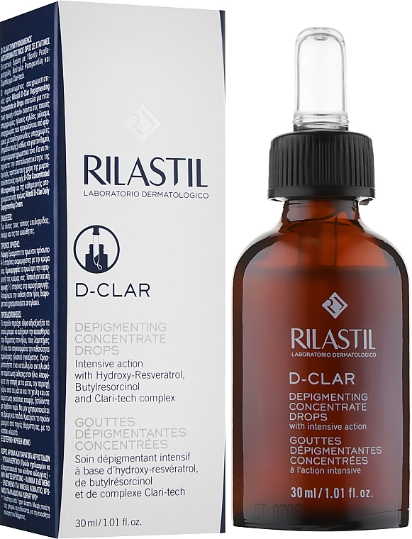 Rilastil Тонизирующий концентрат для кожи лица склонной к пигментации D-Clar Depigmenting Concentrate Drops - фото N2