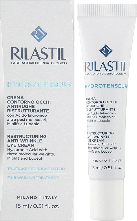 Rilastil Відновлювальний крем для контуру очей проти зморщок Hydrotenseur Restructuring Anti-wrinkle Eye Cream - фото N2