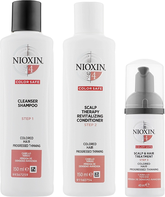 Nioxin Набір Hair System System 4 Kit (shm/150ml + cond/150ml + mask/40ml) - фото N2