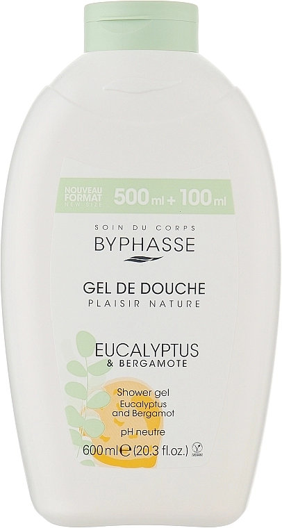 Byphasse Гель для душа с эвкалиптом и бергамотом Eucalyptus & Bergamot Shower Gel - фото N1