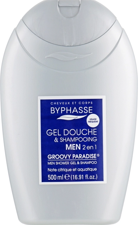 Byphasse Шампунь-гель для душу, для чоловіків Men Gel-Shampoo 2 In 1 Groovy Paradise - фото N1