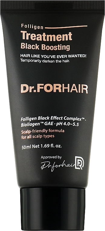 Dr. ForHair Бальзам-кондиціонер для відновлення кольору сивого волосся Dr. Forhair Folligen Treatment Black Boosting - фото N1