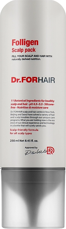 Dr. ForHair Оздоровлювальна маска для шкіри голови Folligen Scalp Pack - фото N3