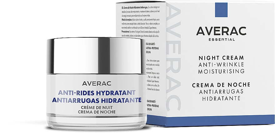 Averac Нічний зволожувальний крем проти зморщок Essential Anti-Rides Hydrating Night Cream - фото N1