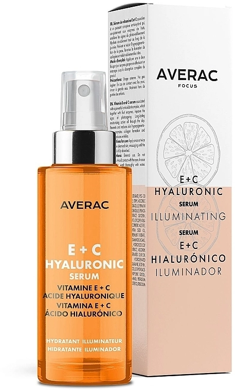 Averac Освіжальна гіалуронова сироватка з вітамінами Е + С Focus Hyaluronic Serum With Vitamins E + C - фото N1