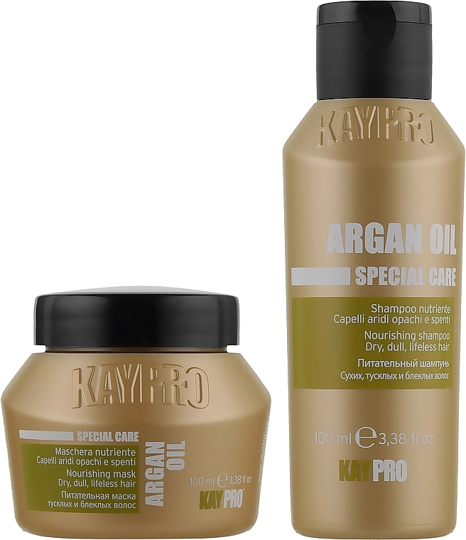 KayPro Набор Special Care Argan Oil (shmp/100ml + h/mask/100ml) - фото N2