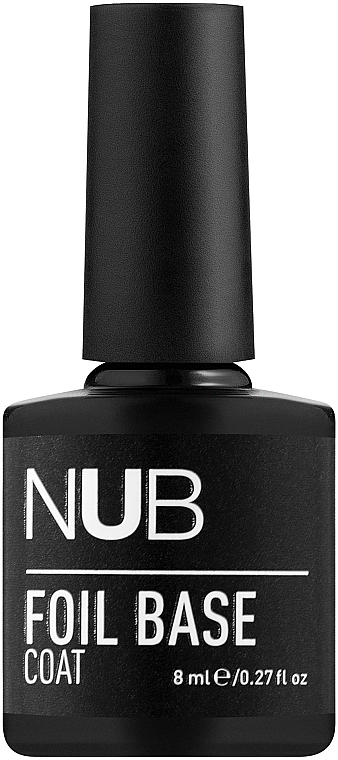 NUB Каучуковая база с поталью Foil Base Coat - фото N1