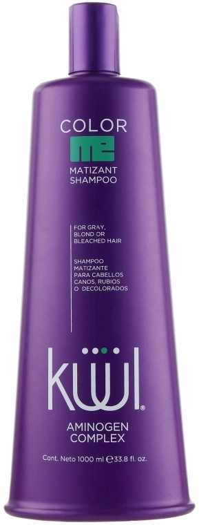 Kuul Тонирующий шампунь для осветленных волос Color Me Shampoo Matizant, 1000ml - фото N1