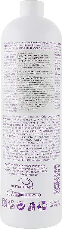 Kuul Окислитель 40Vol (12%) Color System Peroxide 40Vol - фото N3